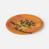ハッピーハローウィンイラストレーション ペーパープレート (アングル)