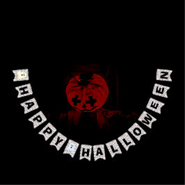 ハッピーハローウィンウィッシュ – ハロウィーンテーマ バンティングフラッグ