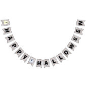 ハッピーハローウィンウィッシュ – ハロウィーンテーマ バンティングフラッグ (全)