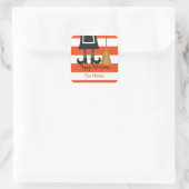 ハッピーハローウィンウィッストライプチ スクエアシール (バッグ)