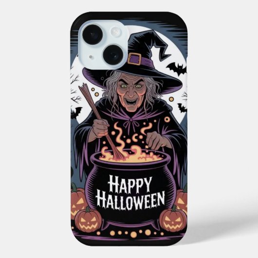 ハッピーハローウィンウィッチカボチャiPhone / iPadケース Case-Mate iPhoneケース (裏面)