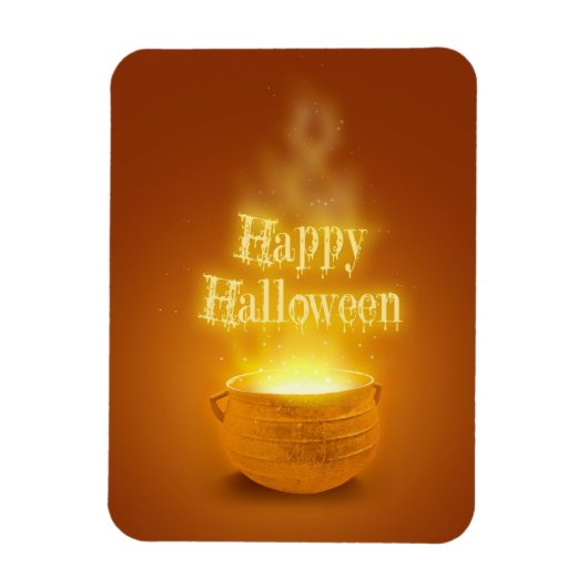 ハッピーハローウィンウィッチカルドロン マグネット (縦)
