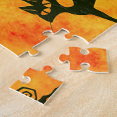 ハッピーハローウィンウィッチキャッツスパイダズフールカボチャ ジグソーパズル (側面)