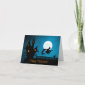 ハッピーハローウィンウィッチグリーティングカード カード (正面)