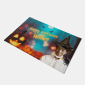 ハッピーハローウィンウィッチズコラージュ ドアマット (アングル)