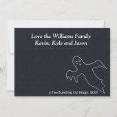 ハッピーハローウィンウィッチズハットフォトカード カード (裏面)