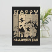 ハッピーハローウィンウィッチハウス幽霊墓地セピア 招待状 (スタンド正面)
