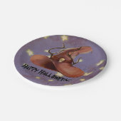 ハッピーハローウィンウィッチハット不気味紙プレート ペーパープレート (アングル)