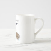 ハッピーハローウィンウィッチパンプキ飛んでいるンブルームおもしろい- ボーンチャイナマグカップ (右)