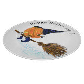 ハッピーハローウィンウィッチパンプキ飛んでいるンブロム – おもしろい カッティングボード (角)