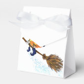 ハッピーハローウィンウィッチパンプキ飛んでいるンブロム – おもしろい フェイバーボックス (正面サイド)