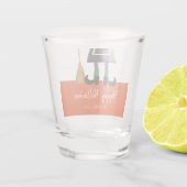 ハッピーハローウィンウィッチレッグ&ブロムパーソナライズされた ショットグラス (裏面)