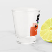 ハッピーハローウィンウィッチレッグ&ブロムパーソナライズされた ショットグラス (左)