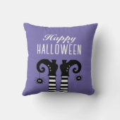 ハッピーハローウィンウィッチ足紫 クッション (裏面)
