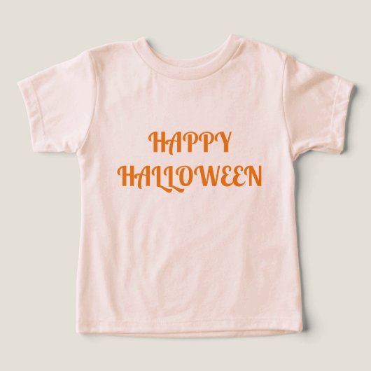 ハッピーハローウィンウィメンズオレンジブラック (デザイン正面)