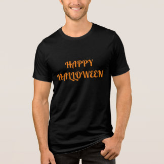 ハッピーハローウィンウィメンズオレンジブラック トライブレンドTシャツ