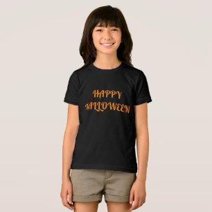ハッピーハローウィンウィメンズオレンジブラック トライブレンドTシャツ