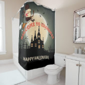 ハッピーハローウィンウェルカムトゥグランマス シャワーカーテン (インサイチュ)