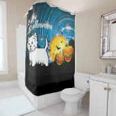 ハッピーハローウィンウエストハイランドテリア シャワーカーテン (インサイチュ)