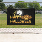 ハッピーハローウィンウルフとジャック・オランタン 横断幕 (インサイチュ)