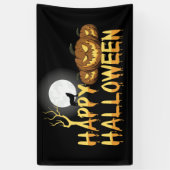 ハッピーハローウィンウルフとジャック・オランタン 横断幕 (縦)
