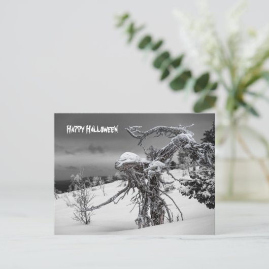 ハッピーハローウィンエイリアンはがき ポストカード (スタンド正面)