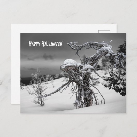 ハッピーハローウィンエイリアンはがき ポストカード (正面/裏面)