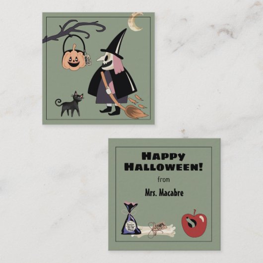ハッピーハローウィンエンクロージャカードからのスイッチ先生 エンクロージャーカード (正面/裏面)