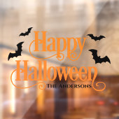ハッピーハローウィンオレンジとブラックカスタム ウィンドウサイン (シート2)