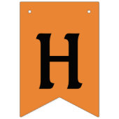 ハッピーハローウィンオレンジとブラック バンティングフラッグ (第2の旗)