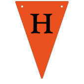 ハッピーハローウィンオレンジと黒のバンティング バンティングフラッグ (第2の旗)