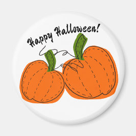 ハッピーハローウィンオレンジカボチャ マグネット