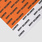 ハッピーハローウィンオレンジブラックパーソナライズされた 薄葉紙 (詳細)