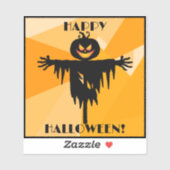 ハッピーハローウィンオレンジブラック シール (シート)
