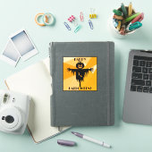 ハッピーハローウィンオレンジブラック シール (iPadカバー)