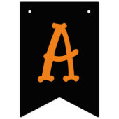 ハッピーハローウィンオレンジブラック バンティングフラッグ (第2の旗)