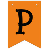 ハッピーハローウィンオレンジブラック バンティングフラッグ (第3の旗)