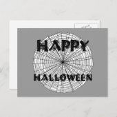 ハッピーハローウィンオンSpider Web文字はがき ポストカード (正面/裏面)