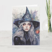 ハッピーハローウィンオータムウィッチデザイン カード (正面)