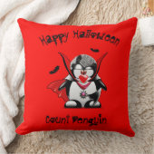 ハッピーハローウィンカウントペンギン クッション (ブランケット)