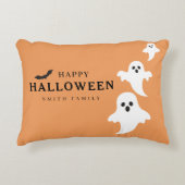 ハッピーハローウィンカスタムファミリ名幽霊 アクセントクッション (正面)