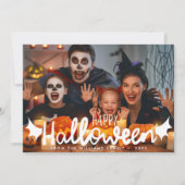 ハッピーハローウィンカスタムフォトハロウィーン カード (正面)