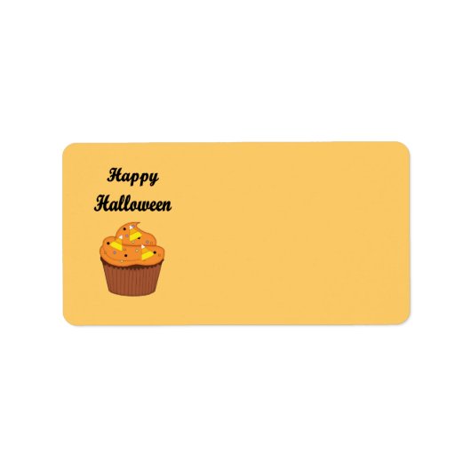 ハッピーハローウィンカップケーキ ラベル (正面)