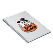ハッピーハローウィンカフェイン幽霊 ノートブック (右側)