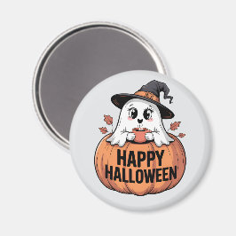 ハッピーハローウィンカフェイン幽霊 マグネット
