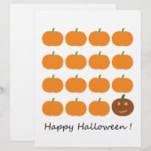 ハッピーハローウィンカボキンパッチスクラップブック紙 (正面/裏面)