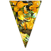 ハッピーハローウィンカボチャとグルズ国旗のバナー バンティングフラッグ (第3の旗)