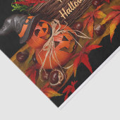 ハッピーハローウィンカボチャとヒマワリ 薄葉紙 (詳細)