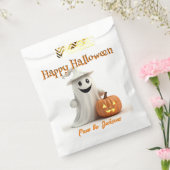 ハッピーハローウィンカボチャ付きカワイ幽霊 フェイバーバッグ (封をした状態)