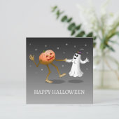 ハッピーハローウィンカボチャ及び幽霊カード カード (スタンド正面)
